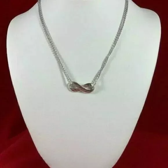James Avery RETIRED Sterling Silver Infinity Necklace eBay