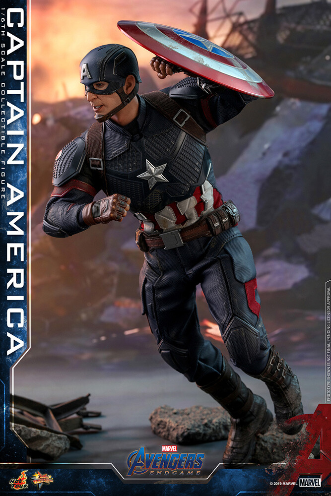 NEW Hot Toys MM536 1/6 Avengers Endgame CAPTAIN AMERICA 31cm