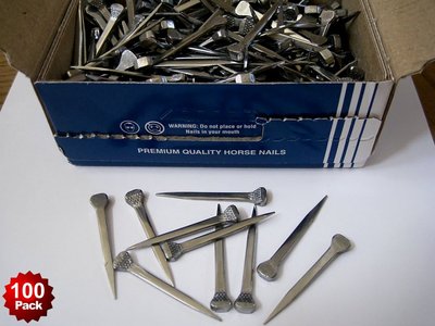 100 Premium Horseshoe Nails Capewell 5 City Stained Glass Lead Project Together