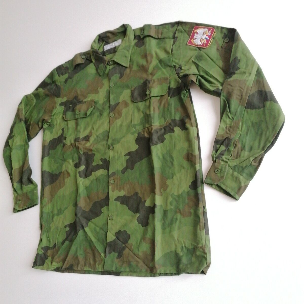 Genuine Serbian Military Shirt M93 Camouflage Lightweight Genuine Serbian Military Shirt M93 Camouflage Lightweight