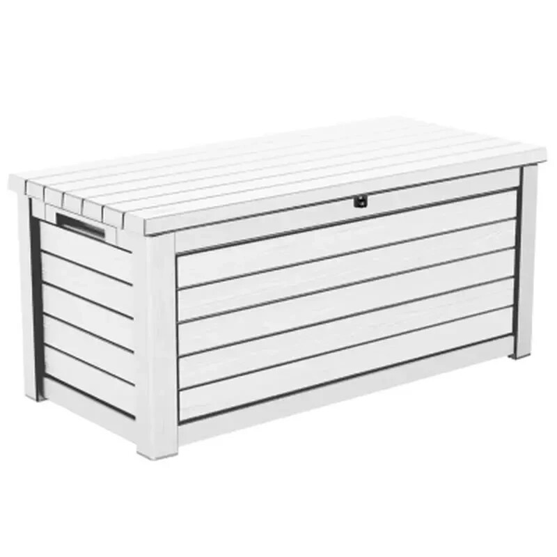 Keter 165 Gallon Outdoor Patio Storage Deck Box Bench Weatherproof