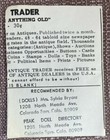 Miniature The Antique Trader Newspaper For Dollhouse  — photo 2