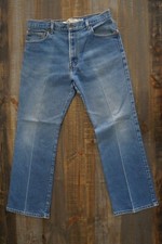 Vintage Levis 517 Boot Cut Distressed Jeans Mens  35 x  30 SEE PICS 4 MEAS. 