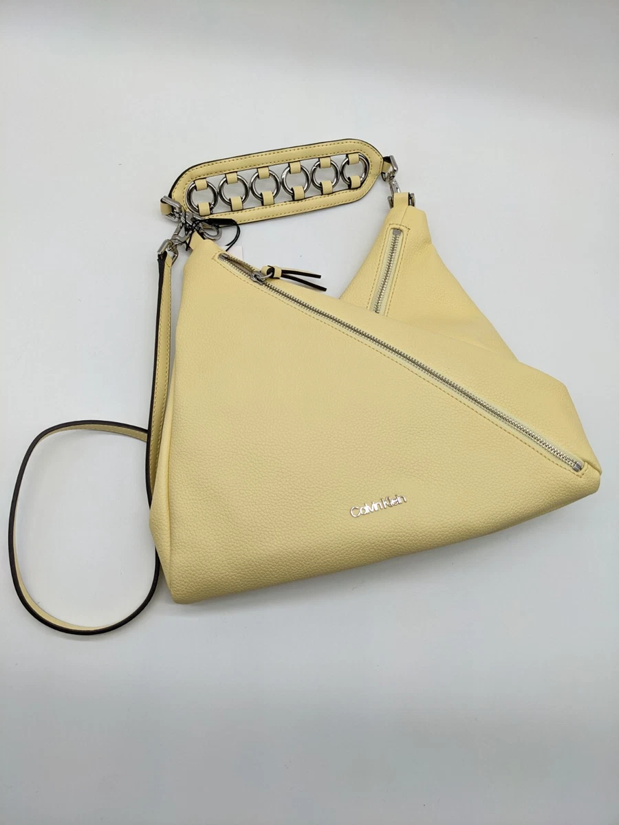 CALVIN KLEIN Geo faux leather multiple pockets hobo shoulder