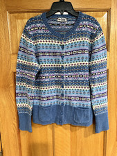 Tiara International Vintage Ramie Cotton Blend Button Down Cardigan Sweater