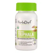 Organic TRIPHALA Capsules STRONG Effective Digestive Support Colon Cleanse Detox