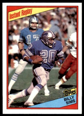 1984 TOPPS BILLY SIMS. DETROIT LIONS #261