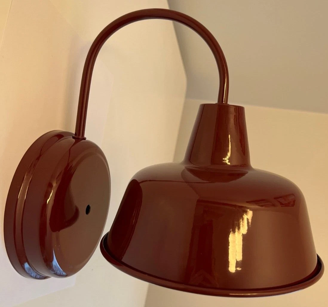 Design House 520559 Mason 1 Light Indoor Outdoor Wall Light Rustic Red