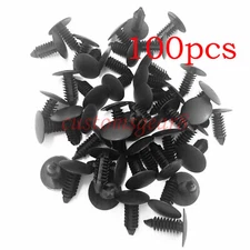 100PCS 8mm Bumper Clips Auto Car Hole Plastic Rivets Fastener Fender Push Pin