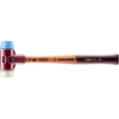 HALDER SIMPLEX-Schonhammer, TPE-soft / Nylon; mit Tempergussgehäuse und hochw...