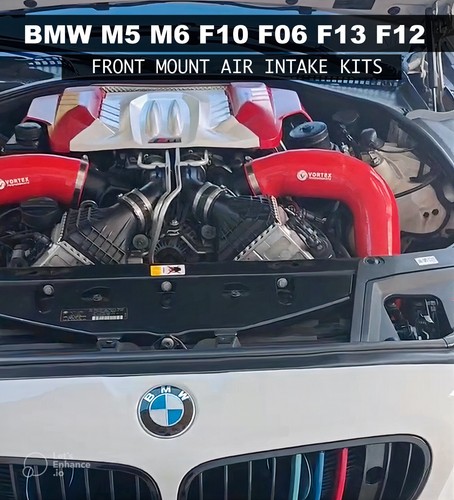for BMW M5 M6 F10 F06 F13 F12 air intake front mount - BLUE V2, BLUEAF - Picture 19 of 24
