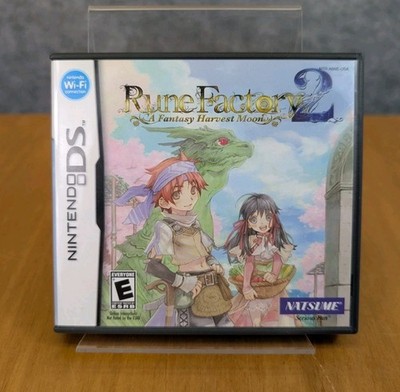 Rune Factory 2: A Fantasy Harvest Moon (Nintendo DS) COMPLETE CIB + Reg Card