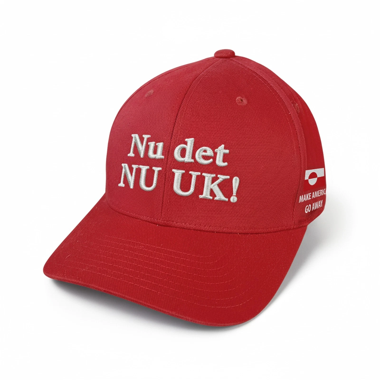 Make America Go Away Embroidered Fitted Cap Hat