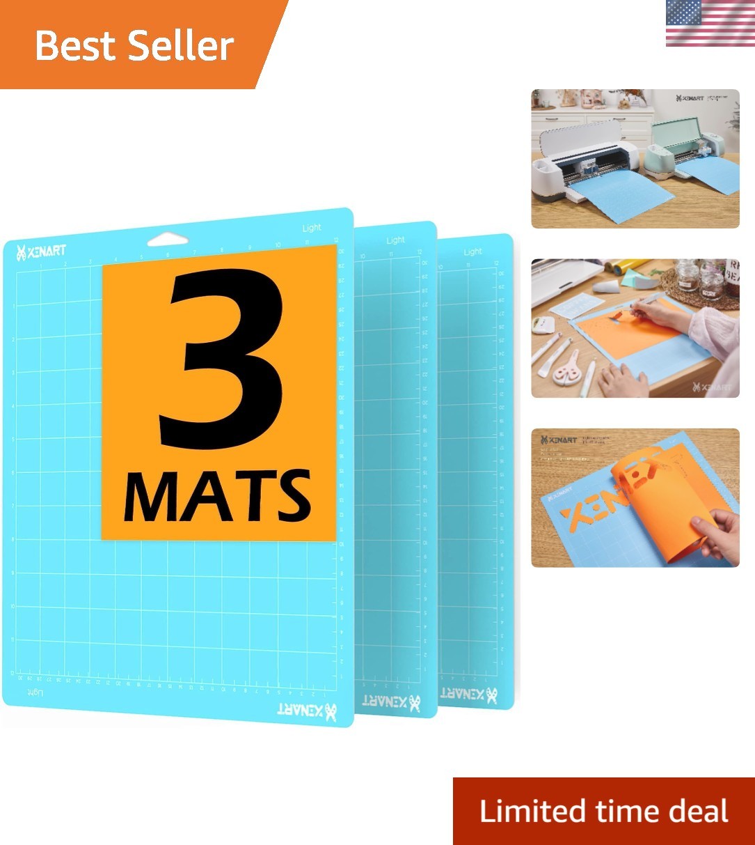 Lightweight Replacement Cutting Mats for Cricut Maker & Explore | 12x12 Size