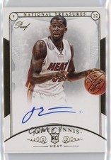 2014 Panini National Treasures Rookie Proof Gold /25 James Ennis #147 Auto 5w7
