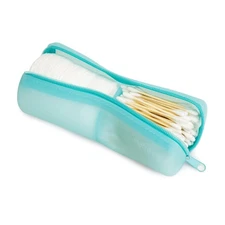 Cotton Round Swab Travel Case, 2 in 1 Portable Hair Accessories Organizer, Ha...