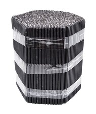50 St. 18,5 cm Schwarz Wachs Kerzen