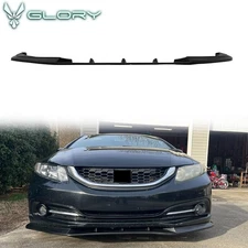 Fits 13-15 Honda Civic EK Sedan 4Dr IKON V3 Front Bumper Lip Spoiler Bodykit PU