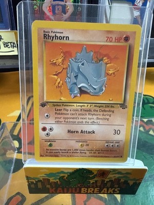 Rhyhorn 61/64 Common Jungle Pokemon Unlimited Lightly Played