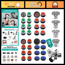 32-Piece Faucet Aerator Set with Flow Restrictor, 304 Stainless Steel Key  Wren