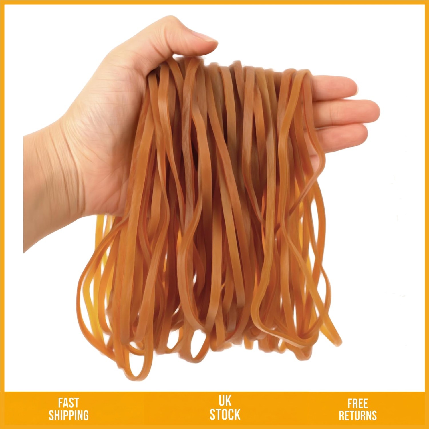 Strong Heavy Duty Large Elastic Rubber Bands for Office Home 20cm 100pcs