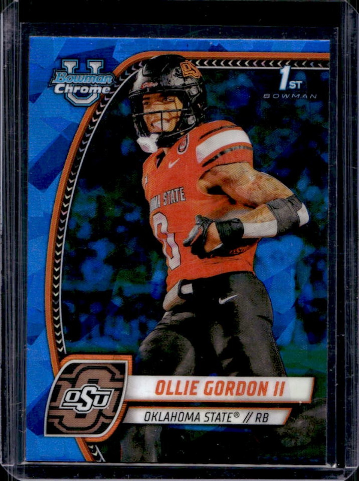 2024 Bowman Chrome U Sapphire Ollie Gordon II #197 Cowboys