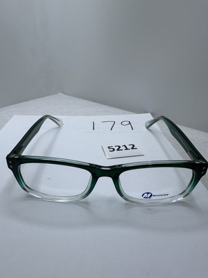 Modern Optical Idea Teal Fade Rectangle Eyeglasses Frames 56-19-145