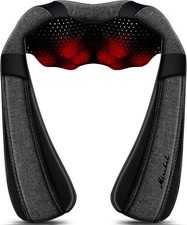 Shiatsu Neck Shoulder Back Massager with Heat Deep Tissue Kneading Pain Relief