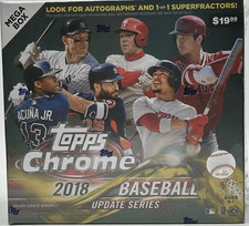 2018 Topps Chrome Update Baseball Mega Box Sealed Ohtani Soto Acuna Jr RC Yr