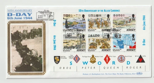 6/6/1994 Jersey FDC - 50th Anniversary of D - Day 6th June 1944