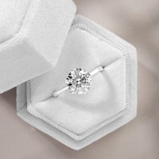 5 ct Round Cut 6 Prong Diamond Engagement Ring VVS1 D Solitaire White Gold 14k