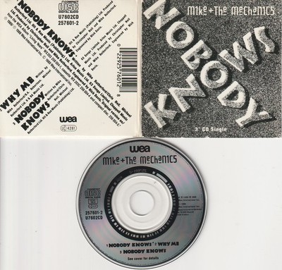 Mike and the Mechanics  CD-Single  Nobody Knows  ( 3inch)