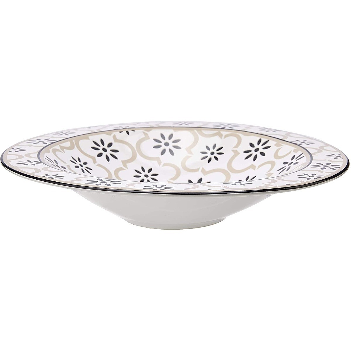 Centrotavola Brandani Alhambra stoneware bianco 30 cm — foto 2