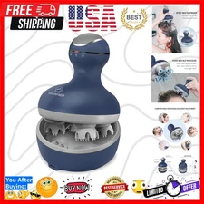 Cordless Electric Scalp Massager with Mutlti-Modes Vibration, Handheld Cat He...