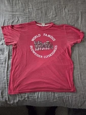 Red Homage World Famous Budweiser Clydesdales T-shirt Men's Size 2XL
