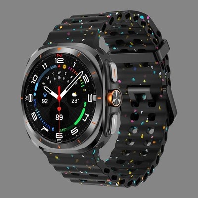 NO Gaps Strap For Samsung Galaxy Watch Ultra 47mm/Ultra 2025 Sport Silicone Band