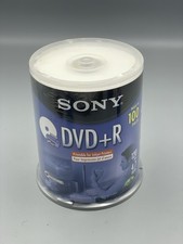 Sony DVD R 4.7GB 120min 1-16X Recordable Blank Video Discs 100 Pack NEW SEALED