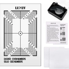 Luxiv Card Grading Centering Tool Kit, Card Center Tool with 30X Magnifying 