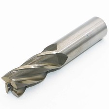 HSS End Mill Drill Bit 3/4" Cutting Dia, 3/4" Shank, 4 Flute, CNC End Mill C...