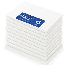 White Rubber Carving Block, 4" x 6" Easy Cut Lino Blocks, Soft Linoleum Block