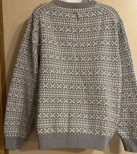 St Johns Bay size XXL  Gray Men’s Ugly  Christmas Sweater Reindeer - Picture 13 of 14