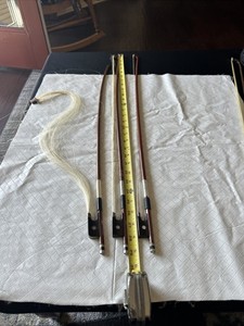Vintage (3) 29” Violin Bows Strung Wood Parts