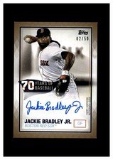 2021 Topps 70 Years of Baseball Autograph Gold Jackie Bradley Jr. /50 Red Sox