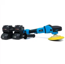 Optimum 6" Professional Cordless Rotary Polisher | 2 Batteries | 2 Chargers