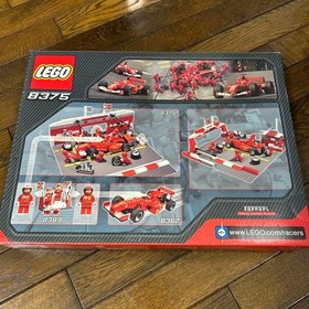 LEGO 8375 Racers Ferrari F1 Pit Set Sealed