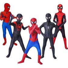 Costume Cosplay Jumpsuit Halloween Spiderman Kids Spider-Man Suit Bodysuit