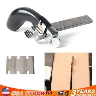 Professional Leather Draw Gauge Tool Strap Cutter Hand Craft Belt Cutting Blade