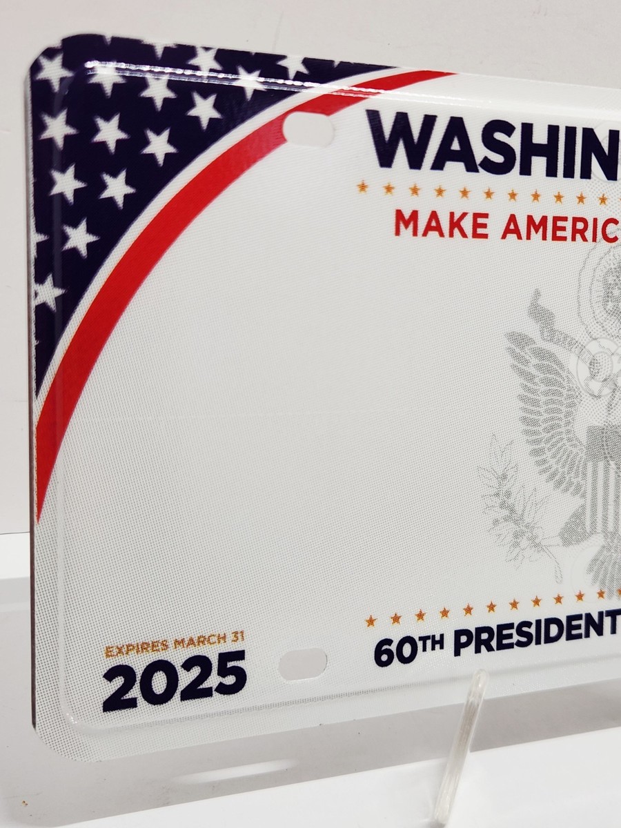 2025 Washington DC 60TH TRUMP PRESIDENTIAL INAUGURAL License Plate