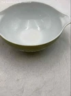 Pyrex White Green Floral Glass Round Shaped Art Decorative Bowl Set Of 4pc