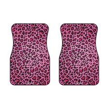 Pink Leopard Print Car Mats Pink Leopard Print Car Mats